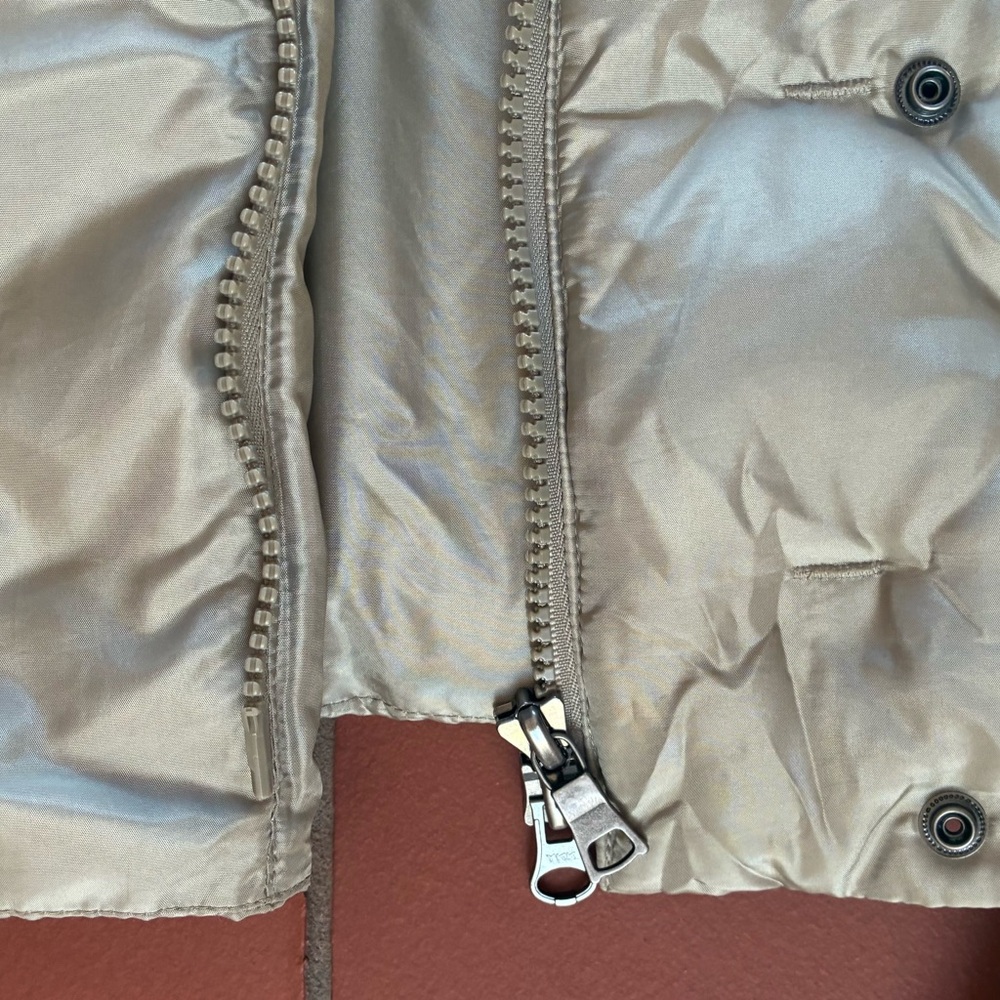 Talbots Light Tan Puffer Vest - Picture 5 of 16